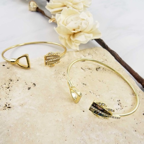 Jewelry - colorful rhinestone cuff lends refined elegance